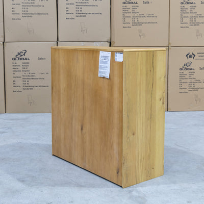 The Newfarm Distressed Oak Four Drawer Hardwood Tallboy available to purchase from Warehouse Furniture Clearance at our next sale event.