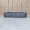 The Fara Curved Fabric Four Seat Sofa - Steel available to purchase from Warehouse Furniture Clearance at our next sale event.