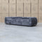 The Fara Curved Fabric Four Seat Sofa - Steel available to purchase from Warehouse Furniture Clearance at our next sale event.