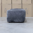 The Fara Curved Fabric Four Seat Sofa - Steel available to purchase from Warehouse Furniture Clearance at our next sale event.