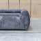 The Fara Curved Fabric Four Seat Sofa - Steel available to purchase from Warehouse Furniture Clearance at our next sale event.