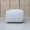 The Fara Curved Fabric Four Seat Sofa - Cloud available to purchase from Warehouse Furniture Clearance at our next sale event.