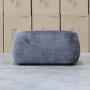 The Fara Curved Fabric Armchair - Steel available to purchase from Warehouse Furniture Clearance at our next sale event.