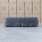 The Fara Curved Fabric Three Seat Sofa - Steel available to purchase from Warehouse Furniture Clearance at our next sale event.