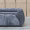 The Fara Curved Fabric Three Seat Sofa - Steel available to purchase from Warehouse Furniture Clearance at our next sale event.