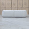 The Fara Curved Fabric Three Seat Sofa - Cloud available to purchase from Warehouse Furniture Clearance at our next sale event.