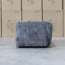 The Fara Curved Fabric Two Seat Sofa - Steel available to purchase from Warehouse Furniture Clearance at our next sale event.
