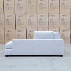 The Fate Deep Seat Feather & Foam RHF Chaise Lounge - Bluefox - PRE ORDER Available After 3rd November available to purchase from Warehouse Furniture Clearance at our next sale event.