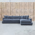 The Fate Deep Seat Feather & Foam RHF Chaise Lounge - Pewter