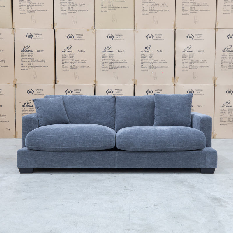 The Fate Deep Seat Feather & Foam 2.5 Seat Sofa - Pewter available to purchase from Warehouse Furniture Clearance at our next sale event.