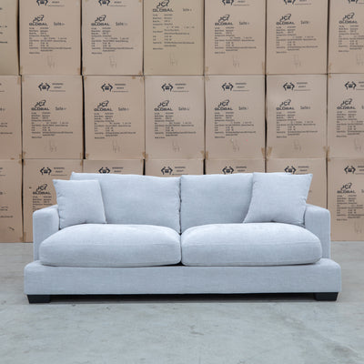 The Fate Deep Seat Feather & Foam 2.5 Seat Sofa - Bluefox available to purchase from Warehouse Furniture Clearance at our next sale event.