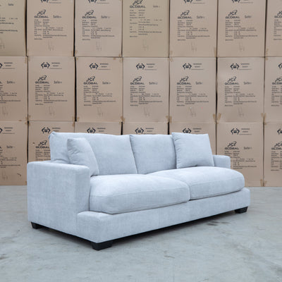 The Fate Deep Seat Feather & Foam 2.5 Seat Sofa - Bluefox available to purchase from Warehouse Furniture Clearance at our next sale event.