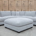 The Fate Feather & Foam Ottoman - Bluefox