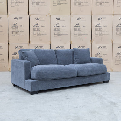 The Fate Deep Seat Feather & Foam 2.5 Seat Sofa - Pewter available to purchase from Warehouse Furniture Clearance at our next sale event.
