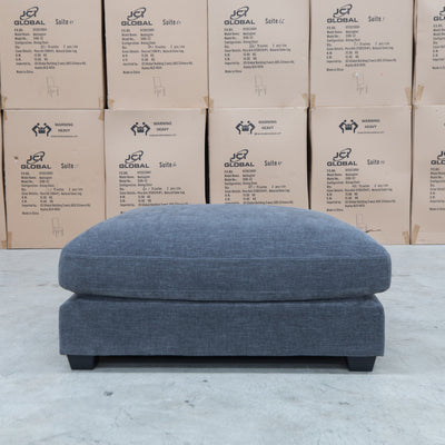 The Fate Feather & Foam Ottoman - Pewter available to purchase from Warehouse Furniture Clearance at our next sale event.
