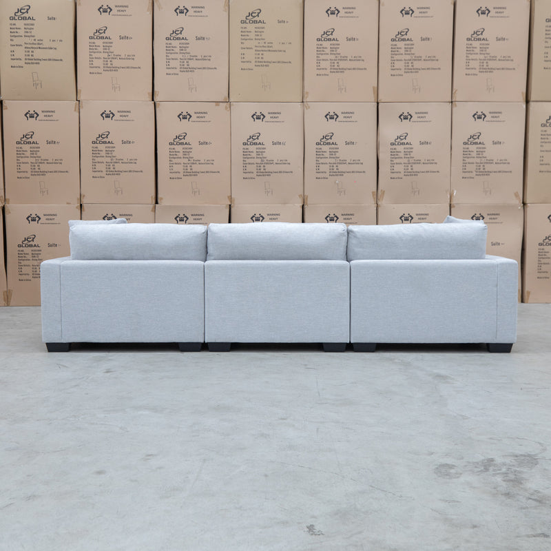 The Fate Deep Seat Feather & Foam Three Seat Sofa - Bluefox available to purchase from Warehouse Furniture Clearance at our next sale event.