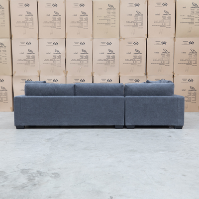 The Fate Deep Seat Feather & Foam LHF Chaise Lounge - Pewter available to purchase from Warehouse Furniture Clearance at our next sale event.