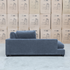 The Fate Deep Seat Feather & Foam LHF Chaise Lounge - Pewter