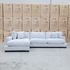 The Fate Deep Seat Feather & Foam LHF Chaise Lounge - Bluefox