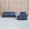 The Fate Deep Seat Feather & Foam Modular Corner Ottoman Suite - Pewter available to purchase from Warehouse Furniture Clearance at our next sale event.