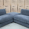 The Fate Deep Seat Feather & Foam Modular Corner Ottoman Suite - Pewter available to purchase from Warehouse Furniture Clearance at our next sale event.
