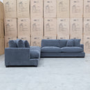 The Fate Deep Seat Feather & Foam Modular Corner Ottoman Suite - Pewter available to purchase from Warehouse Furniture Clearance at our next sale event.
