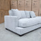 The Fate Deep Seat Feather & Foam Modular Corner Ottoman Suite - Bluefox available to purchase from Warehouse Furniture Clearance at our next sale event.