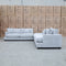 The Fate Deep Seat Feather & Foam Modular Corner Ottoman Suite - Bluefox available to purchase from Warehouse Furniture Clearance at our next sale event.