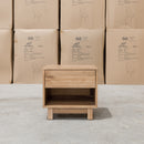 The Mandalay Mountain Ash 1 Drawer Bedside available to purchase from Warehouse Furniture Clearance at our next sale event.