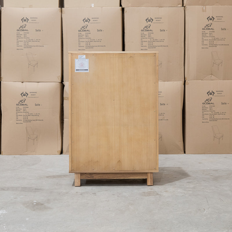 Mandalay Mountain Ash Five Drawer Tallboy