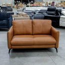 The GL-11884-Y 2 seat leather sofa - Caramel - Floor Stock available to purchase from Warehouse Furniture Clearance at our next sale event.