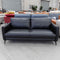 The GL-11884 2.5 seat leather sofa - Black - Floor Stock available to purchase from Warehouse Furniture Clearance at our next sale event.