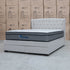 The Amelia King Fabric Gas Lift Storage Drawer Bed - Oat White