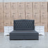The Amelia Queen Fabric Gas Lift Storage Bed - Charcoal - PRE ORDER Available After 23rd October