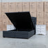 The Emily King Fabric Gas Lift Storage Drawer Bed - Charcoal