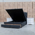 The Emily Queen Fabric Gas Lift Storage Drawer Bed - Charcoal - PRE ORDER Available After 23rd October