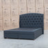 The Emily Queen Fabric Gas Lift Storage Drawer Bed - Charcoal - PRE ORDER Available After 23rd October