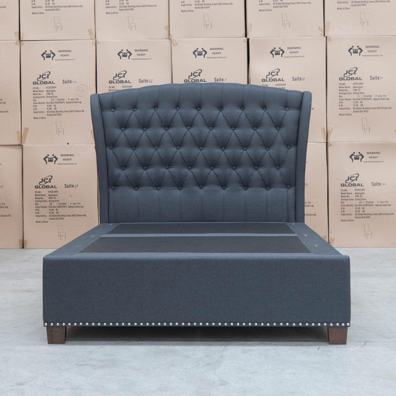 The Elizabeth King Fabric Gas Lift Bed - Charcoal available to purchase from Warehouse Furniture Clearance at our next sale event.