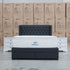 The Amie Queen Fabric Gas Lift & Storage Drawer Bed - Charcoal