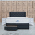 The Amie Queen Fabric Gas Lift & Storage Drawer Bed - Charcoal