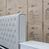 The Amie King Fabric Gas Lift & Storage Drawer Bed - Oat White