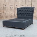 The Elizabeth Queen Fabric Gas Lift Bed - Charcoal available to purchase from Warehouse Furniture Clearance at our next sale event.