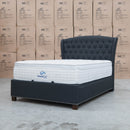 The Elizabeth Queen Fabric Gas Lift Bed - Charcoal available to purchase from Warehouse Furniture Clearance at our next sale event.