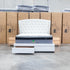 The Grace Queen Fabric Storage Bed - Cream