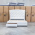 The Grace Queen Fabric Storage Bed - Cream