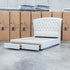 The Grace Queen Fabric Storage Bed - Cream
