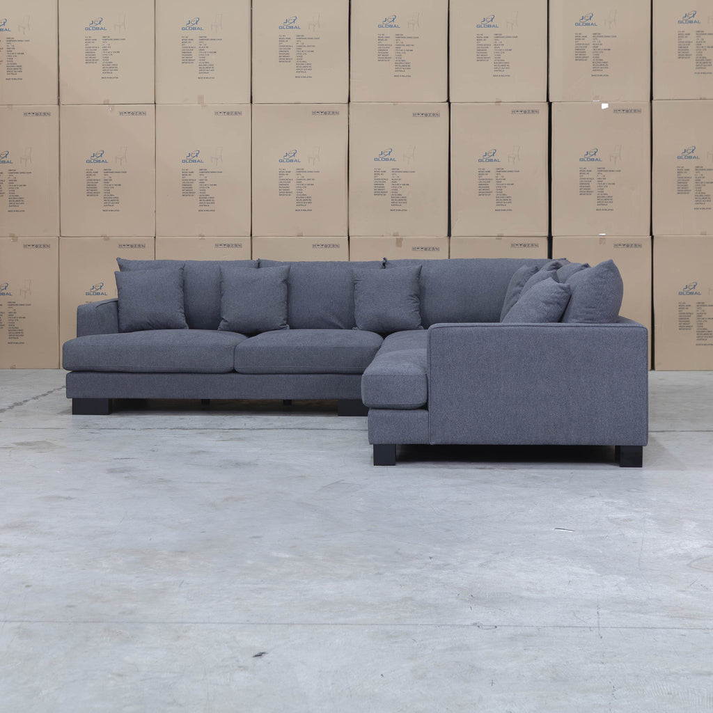 The Delta Deep Seated Corner Lounge - Graphite available to purchase from Warehouse Furniture Clearance at our next sale event.