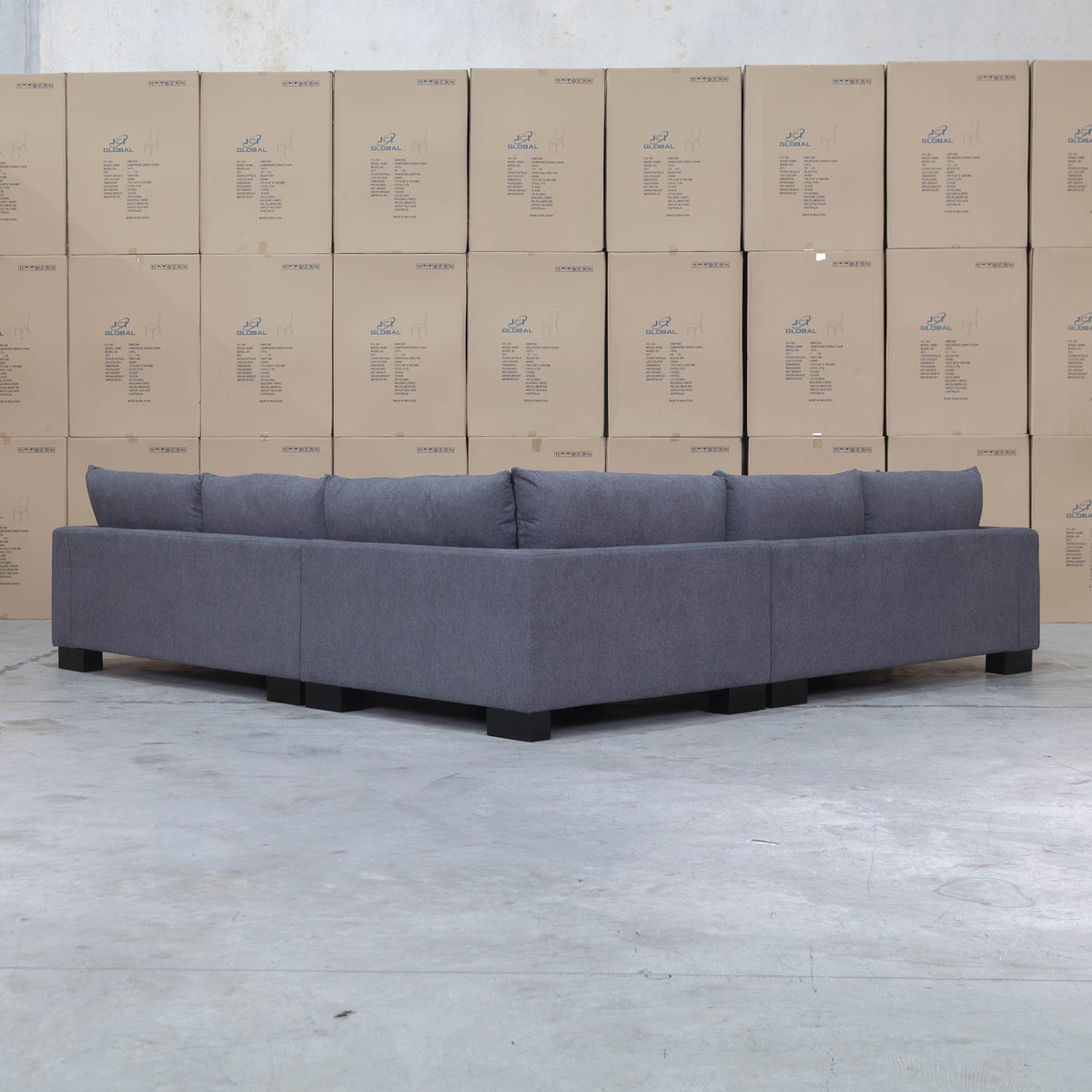 The Delta Deep Seated Corner Lounge - Graphite available to purchase from Warehouse Furniture Clearance at our next sale event.