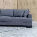 The Delta Deep Seated Corner Lounge - Graphite available to purchase from Warehouse Furniture Clearance at our next sale event.