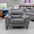 The HTL-12363 Single leather armchair - Charcoal Gray - Floor Stock